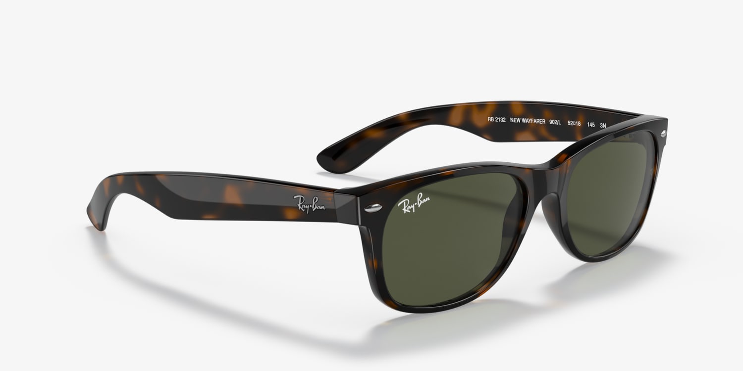 Ray-Ban RB2132 レイバンサングラスNew Wayfarer Ray-Ban RB2132 New Wayfarer Classic M (55 - 18) with Blue