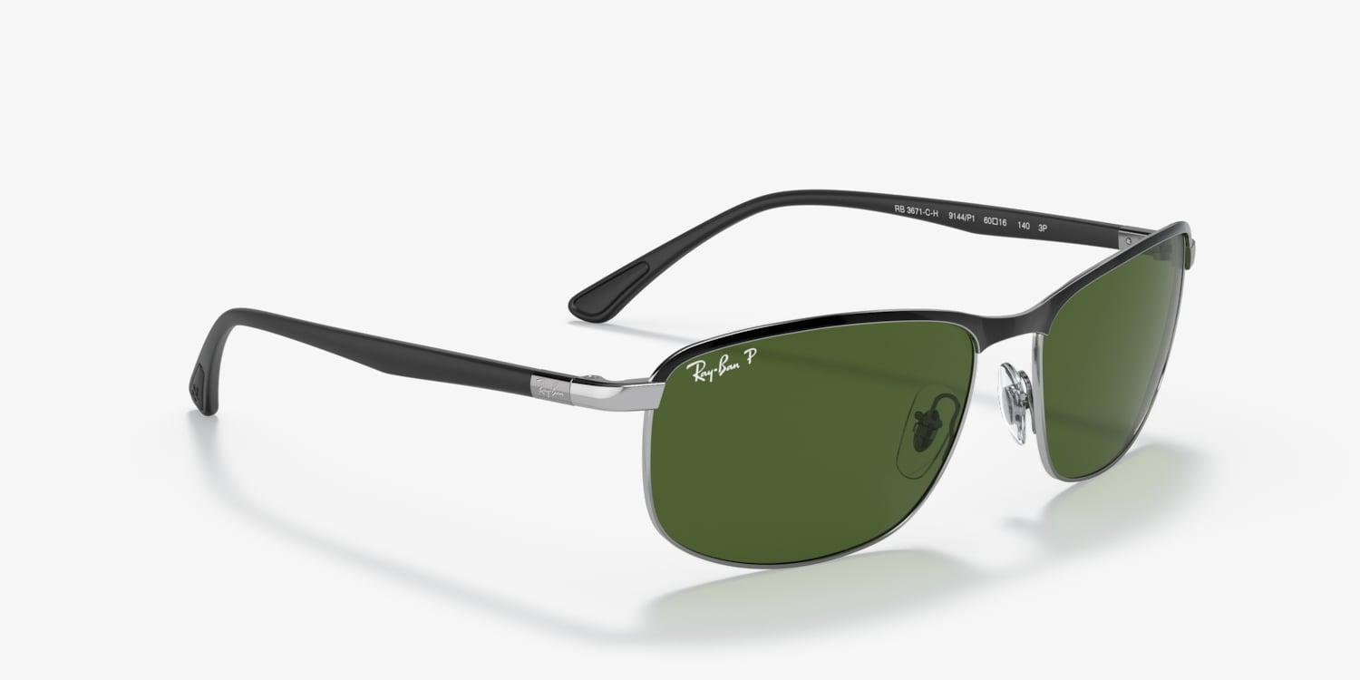 レイバン3671-CH CHROMANCE ポラライズ(偏光レンズ) RB3671CH CHROMANCE Sunglasses in Black and Dark Grey