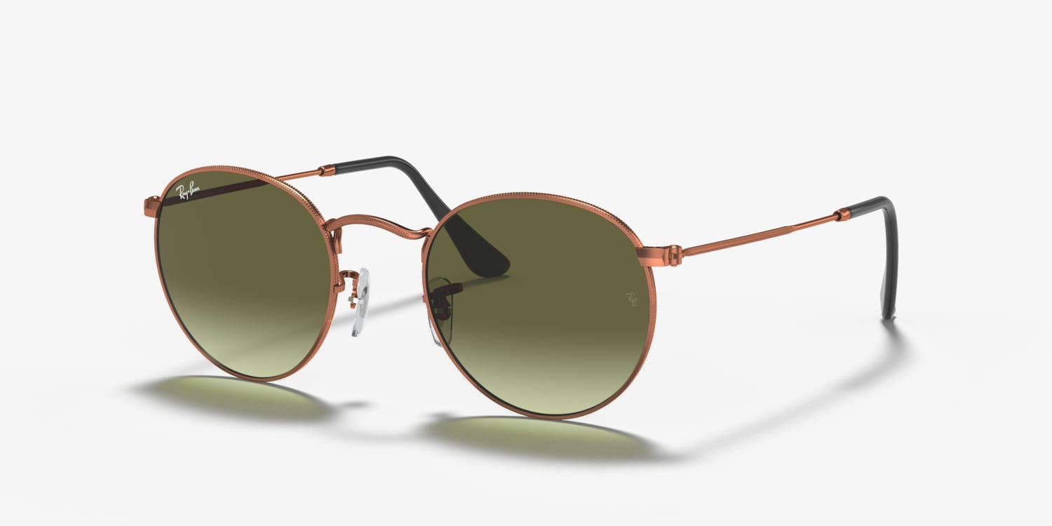 小物 Ray Ban ROUND L RB3447 004/T5 Ray-Ban RB3447 Round Metal Chromance L (53 - 21) with Silver