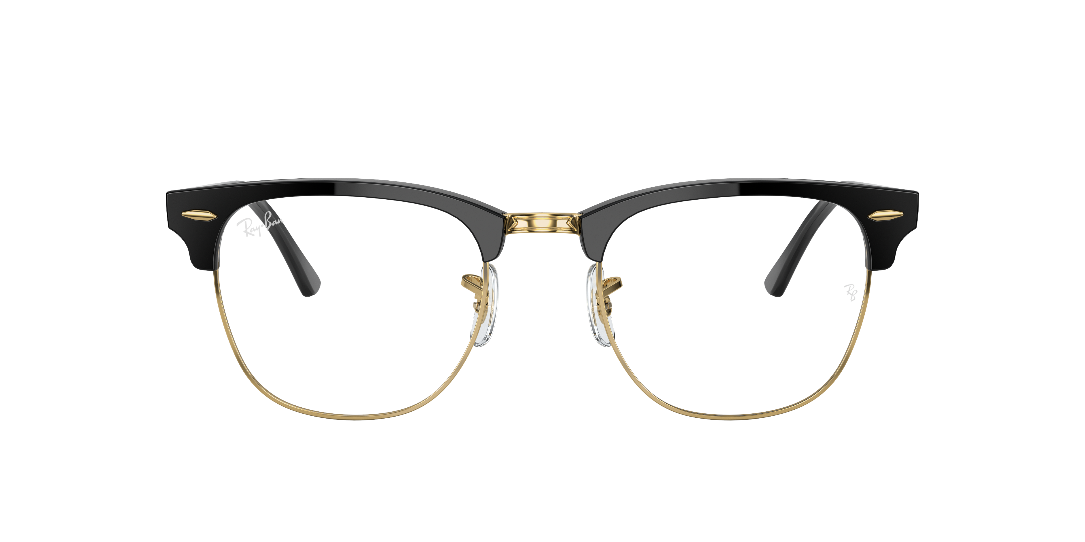 Ray-Ban RB3016 Clubmaster Blue-Violet Light Clear Sunglasses