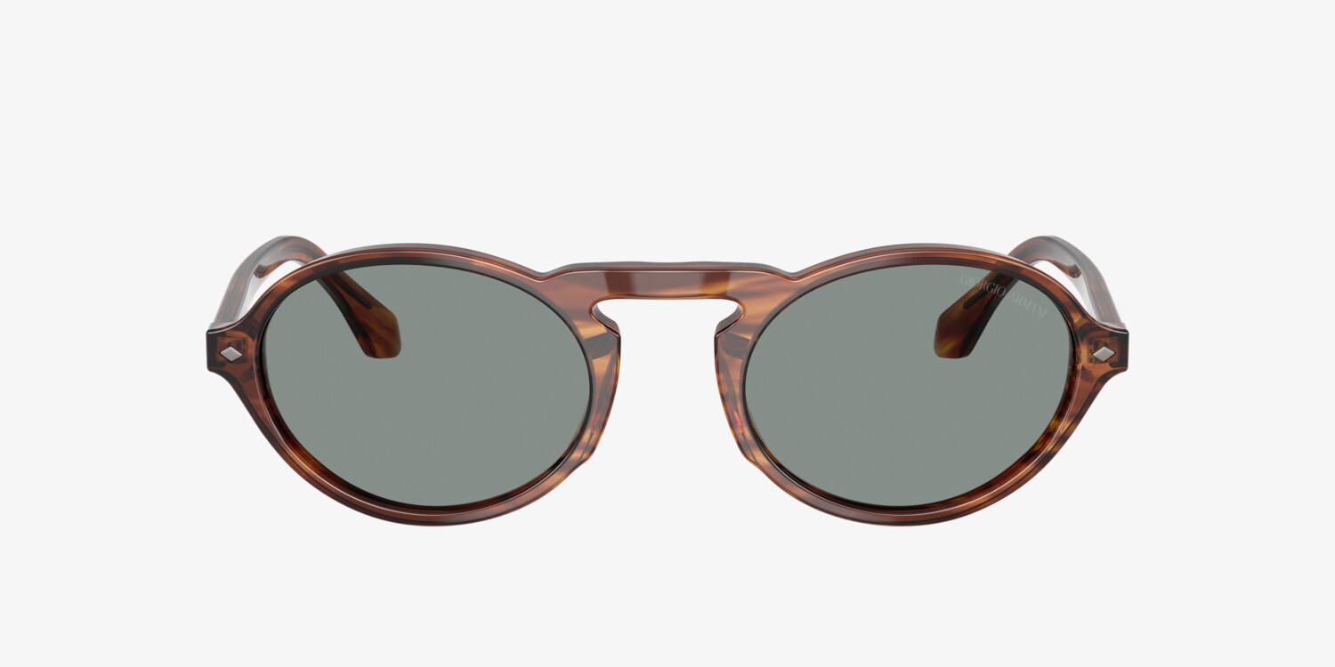 Giorgio Armani Brown and Tan Sunglasses Giorgio Armani AR8220 S (52 - 20) with Brown lenses and  main image 4