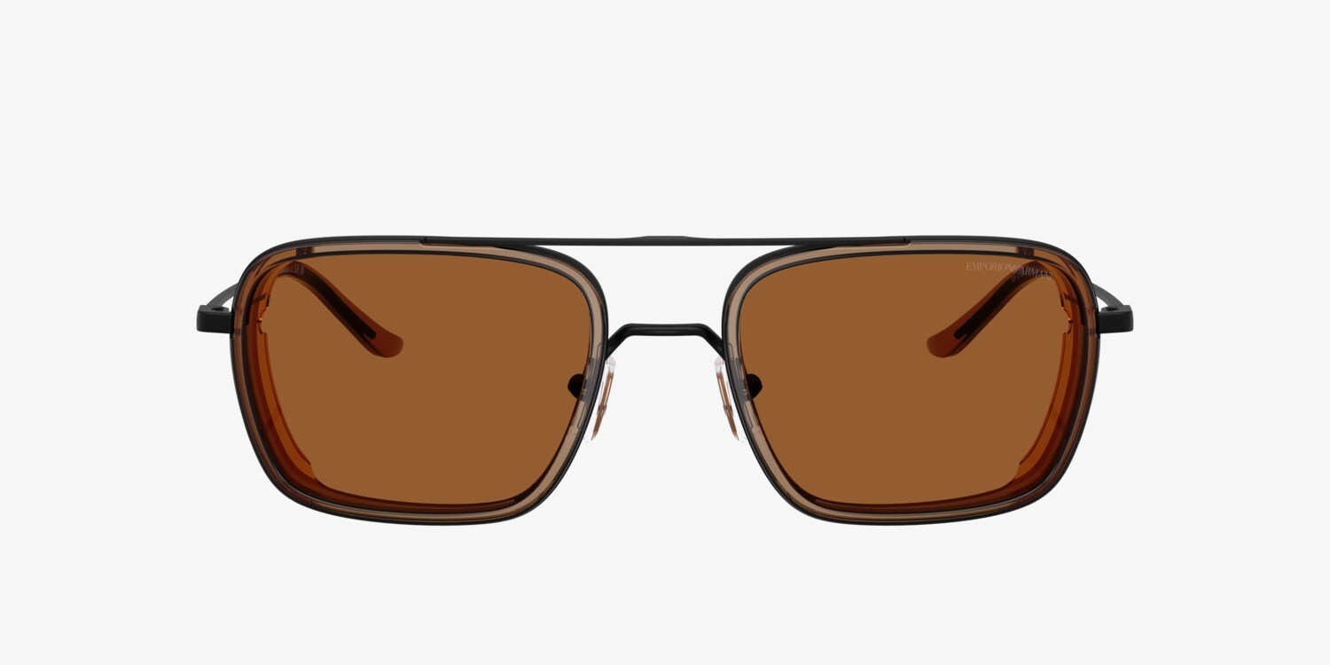?% Authentic Emporia Armani Sunglasses Emporio Armani EA2147 Sunglasses 30454L Silver - eye-oo.com main image 3