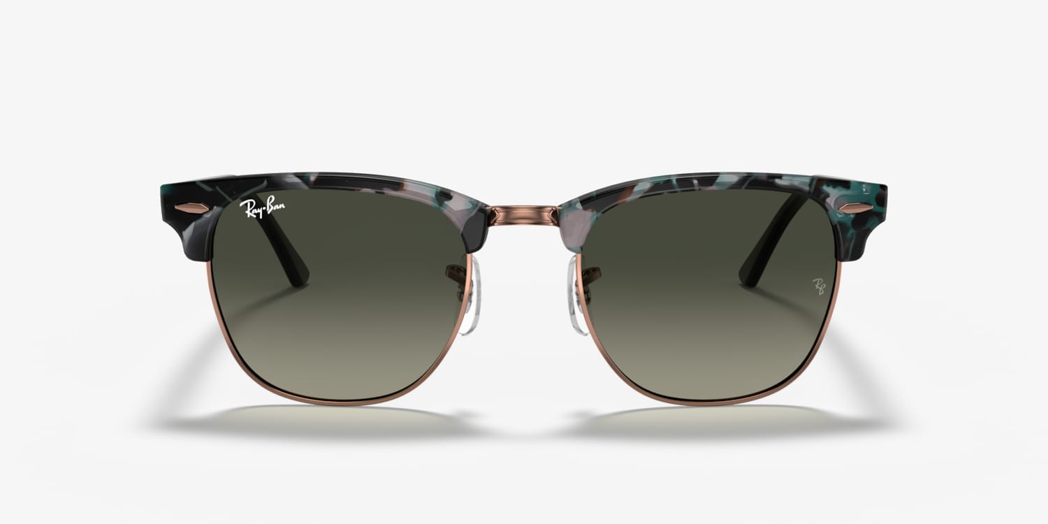 Ray-Ban Clubmaster RB3016 1354/3F 51□21 Ray-Ban RB3016 Clubmaster Fleck Sunglasses | LensCrafters