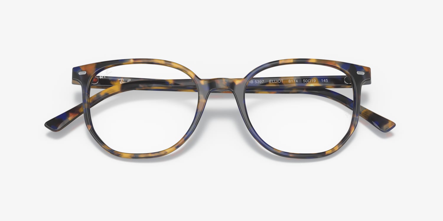 Ray-Ban 5397F ELLIOT ライトブルー Ray-Ban RB5397 Elliot Optics Eyeglasses | LensCrafters