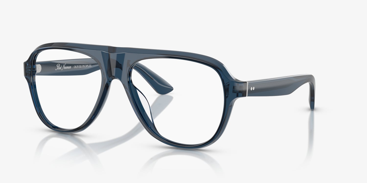 美品★メーカー不明キュー★11山★サウスウエストタイプ Oliver Peoples OV5521SU Maysen Black, Brown, Clear Prescription