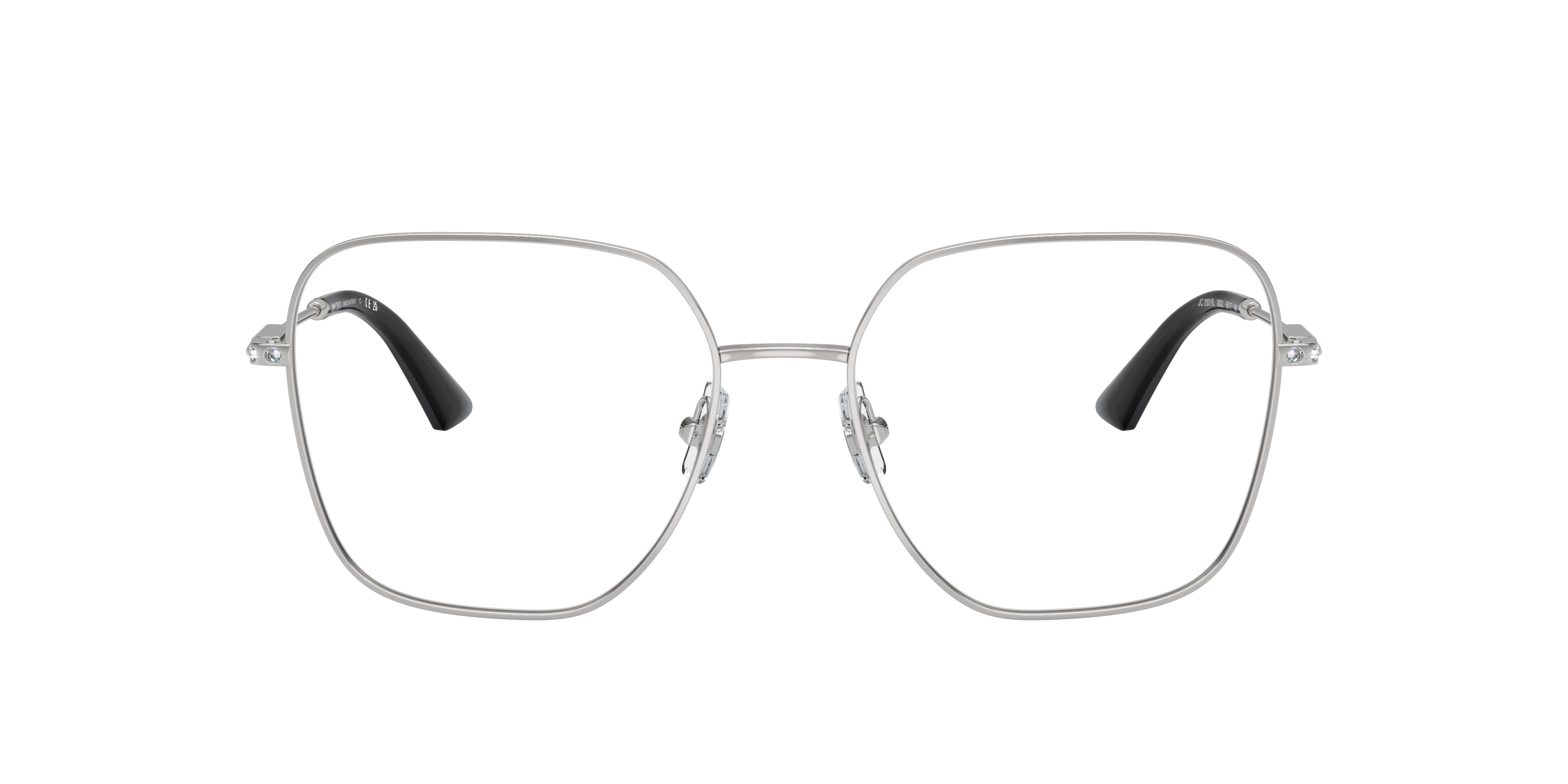 3/15ジミー48 Jimmy Choo Eyeglasses 96 7VH Polished Black/Gold Cat Eye