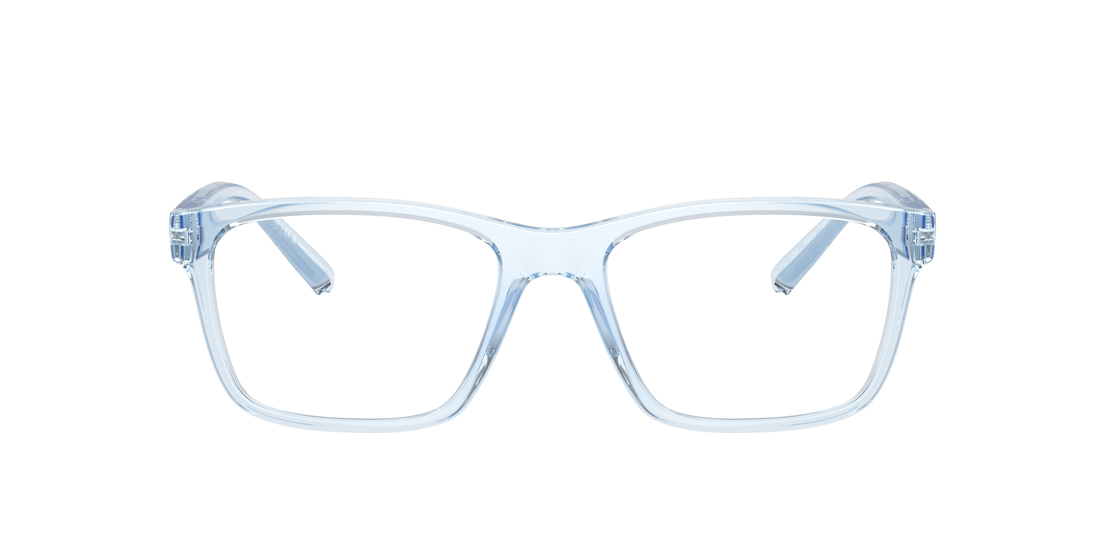 Armani Exchange Man Shiny Transparent Blue 66$