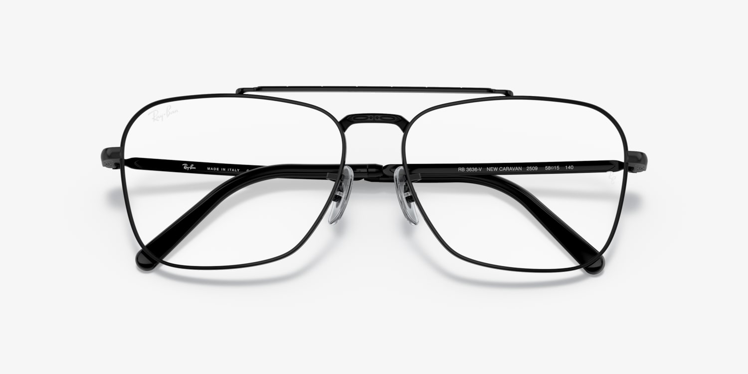 Ray-Ban RB3636-v 2501 58◻︎15 140 Ray-Ban RB3636V New Caravan Optics Eyeglasses | LensCrafters