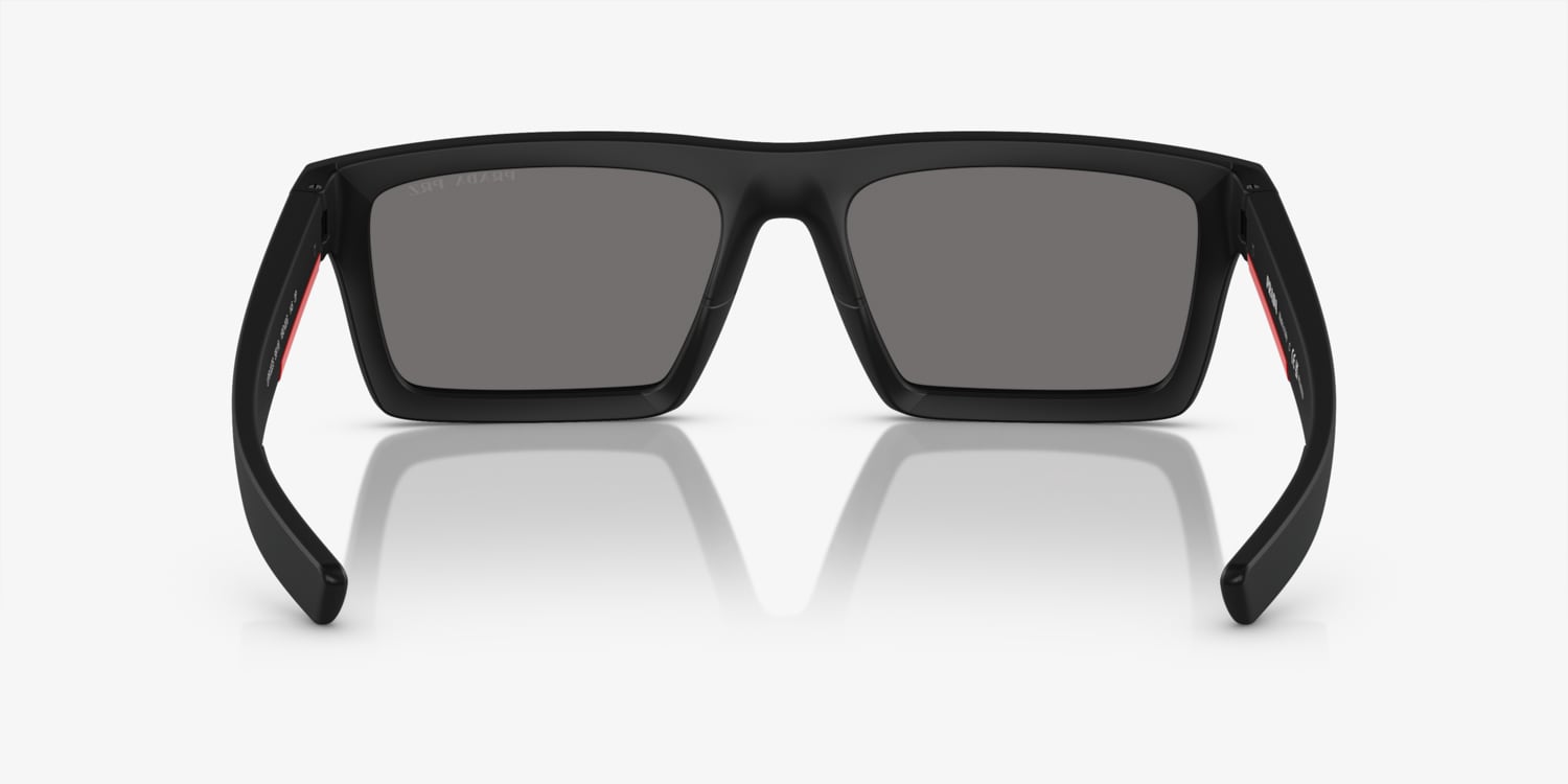PRADA LINEA ROSSAダークブルーデニム 29 Prada Linea Rossa PS 07WS 1BO06U 59 Matte Black Sunglasses