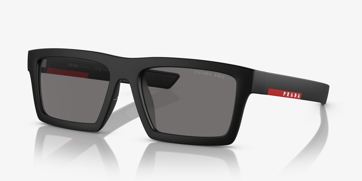 PRADA LINEA ROSSAダークブルーデニム 29 Prada Linea Rossa PS 02ZSU Sunglasses | LensCrafters
