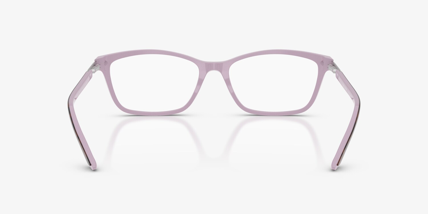 Ralph Lauren RA 7044 1038 Dark Havana/Lavender Plastic Cat-Eye Eyeglasses 52mm Ralph RA7044 - Cat Eye Tortoise On Purple Frame Glasses For  main image 3