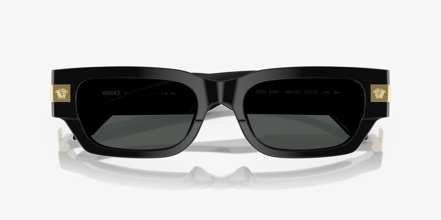 VERSACE サングラス ブラック ゴールド　VE4465 Versace VE4465 Sunglasses | LensCrafters
