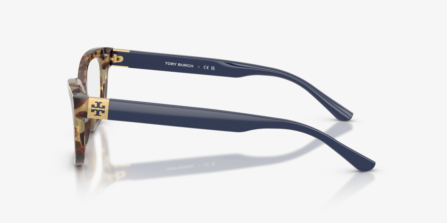 Tory Burch Blue Multi Colored Womens Glasses TORY BURCH TY2154U eyeglasses for women in Blue Honey Tortoise main image 3