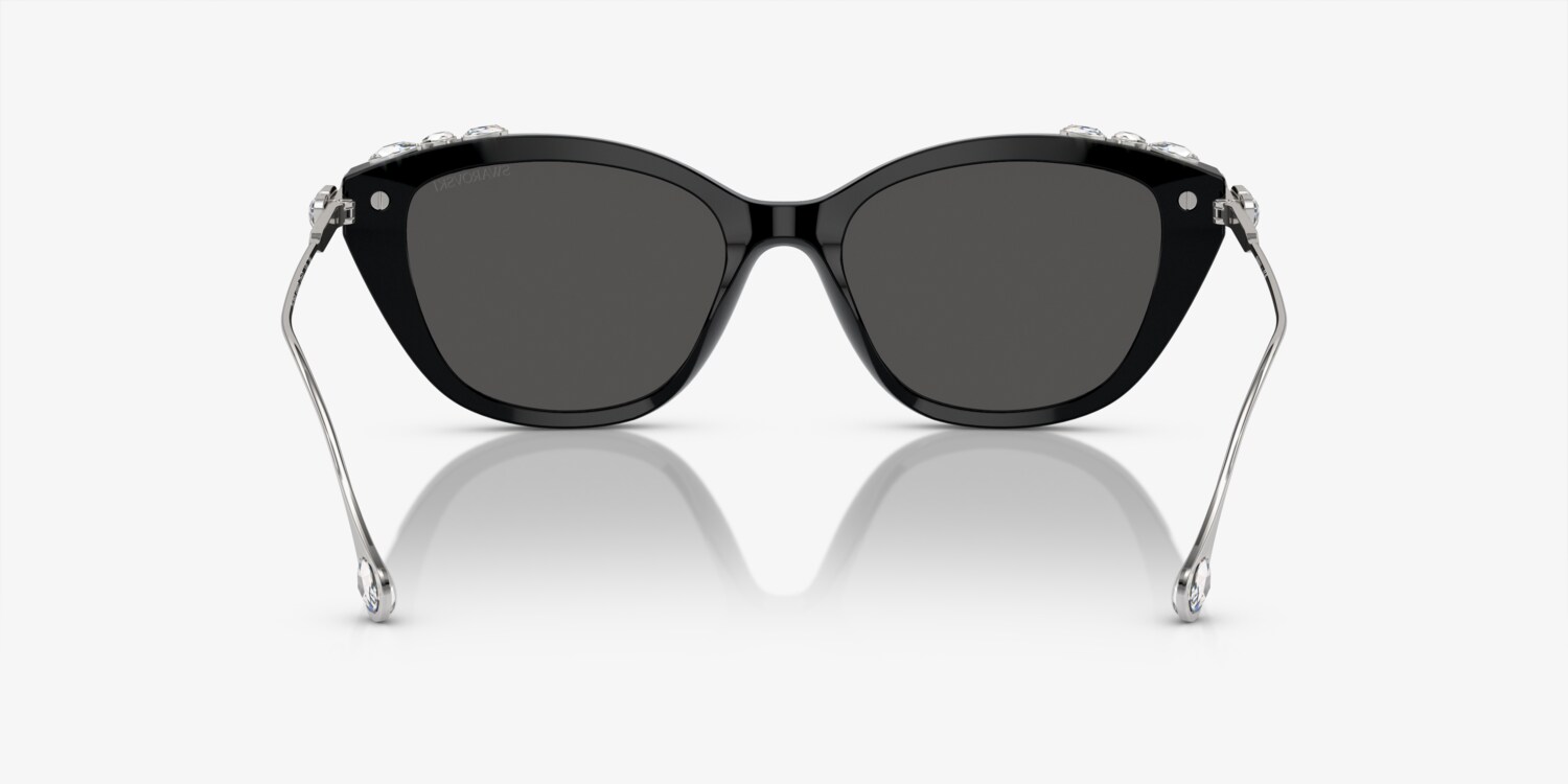 NWOT Swarovski SK6010 opal green cat-eye sunglasses with dark grey lens. Contactsexpress.ca -- Swarovski SK6010 main image 3