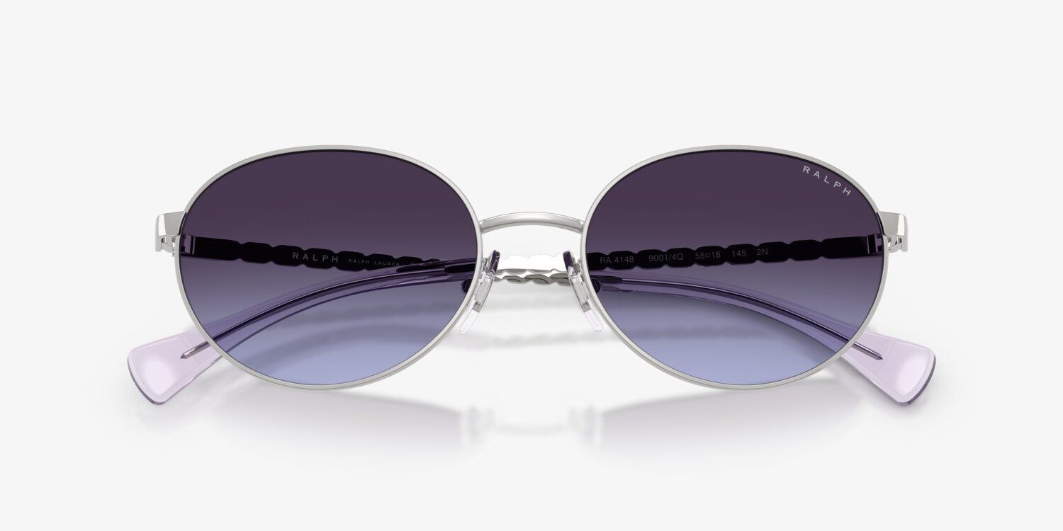 Ralph Lauren Sunglasses RA 4145 9001/19 Silver Blue Gradient 57-16-145 Women\'s Ralph Lauren Cat Eye Sunglasses for Women for sale | eBay main image 4