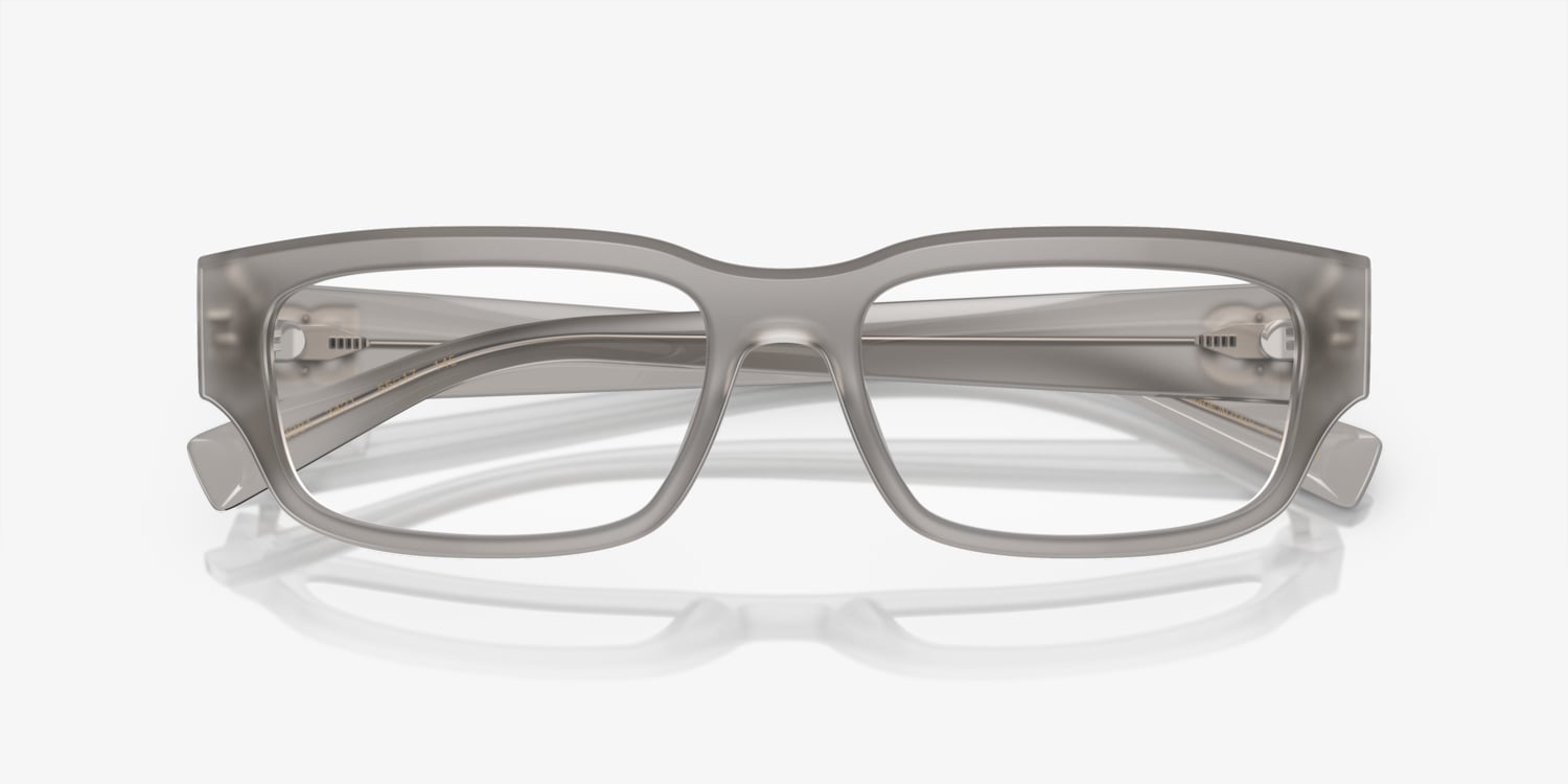 Dolce & Gabbana フルリム オーバル メガネ シルバー 度入り ドルチェ