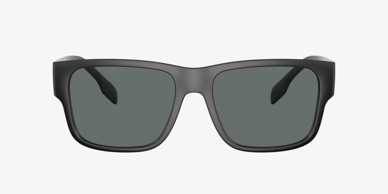 BURBERRY Oversized Gray Acetate Sunglasses | Made in Italy | Case Included Sunglasses Burberry BE4484 - Mia Burton main image 4