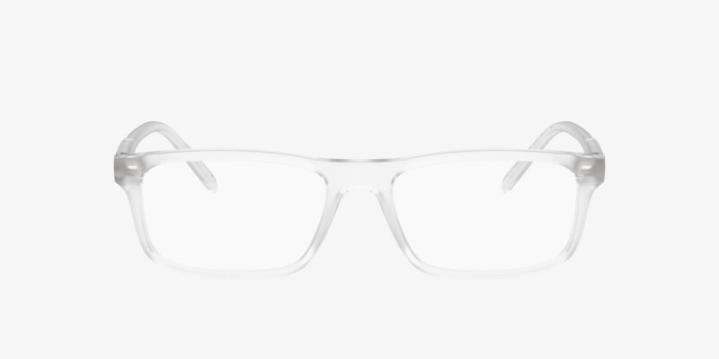 White Eyewear Arm Armani Exchange Armani Exchange Glasses in Clear/White  main image 4