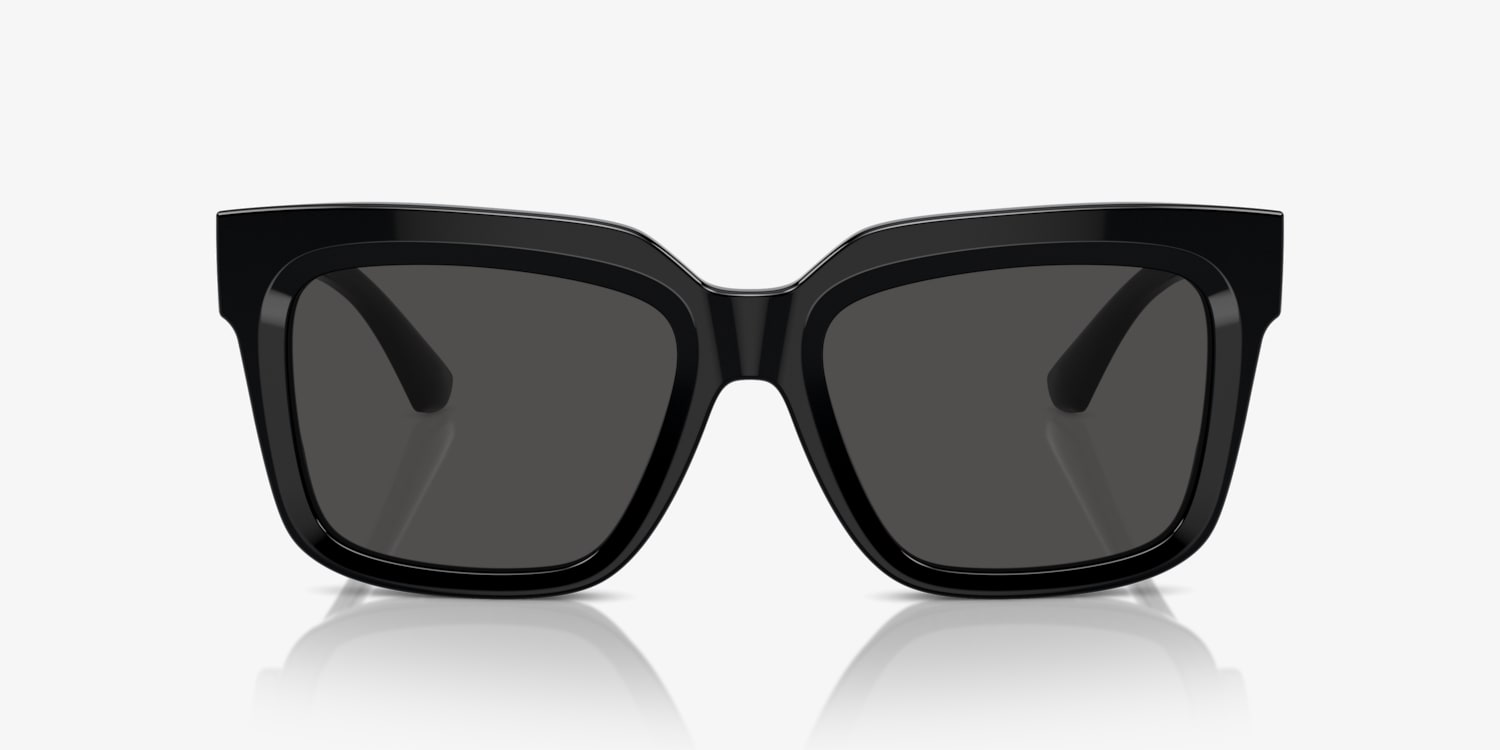 Burberry サングラス Check Rectangular Sunglasses in Black/beige Grey - Men | Burberry