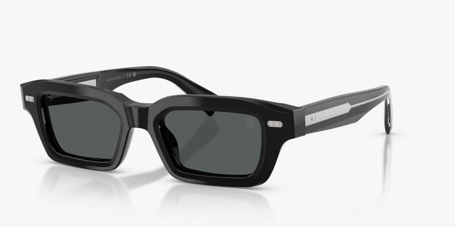 s*a様 美品 Brunello Cucinelli スパンコール付きダークグレ Brunello Cucinelli BC4001S Sunglasses | LensCrafters