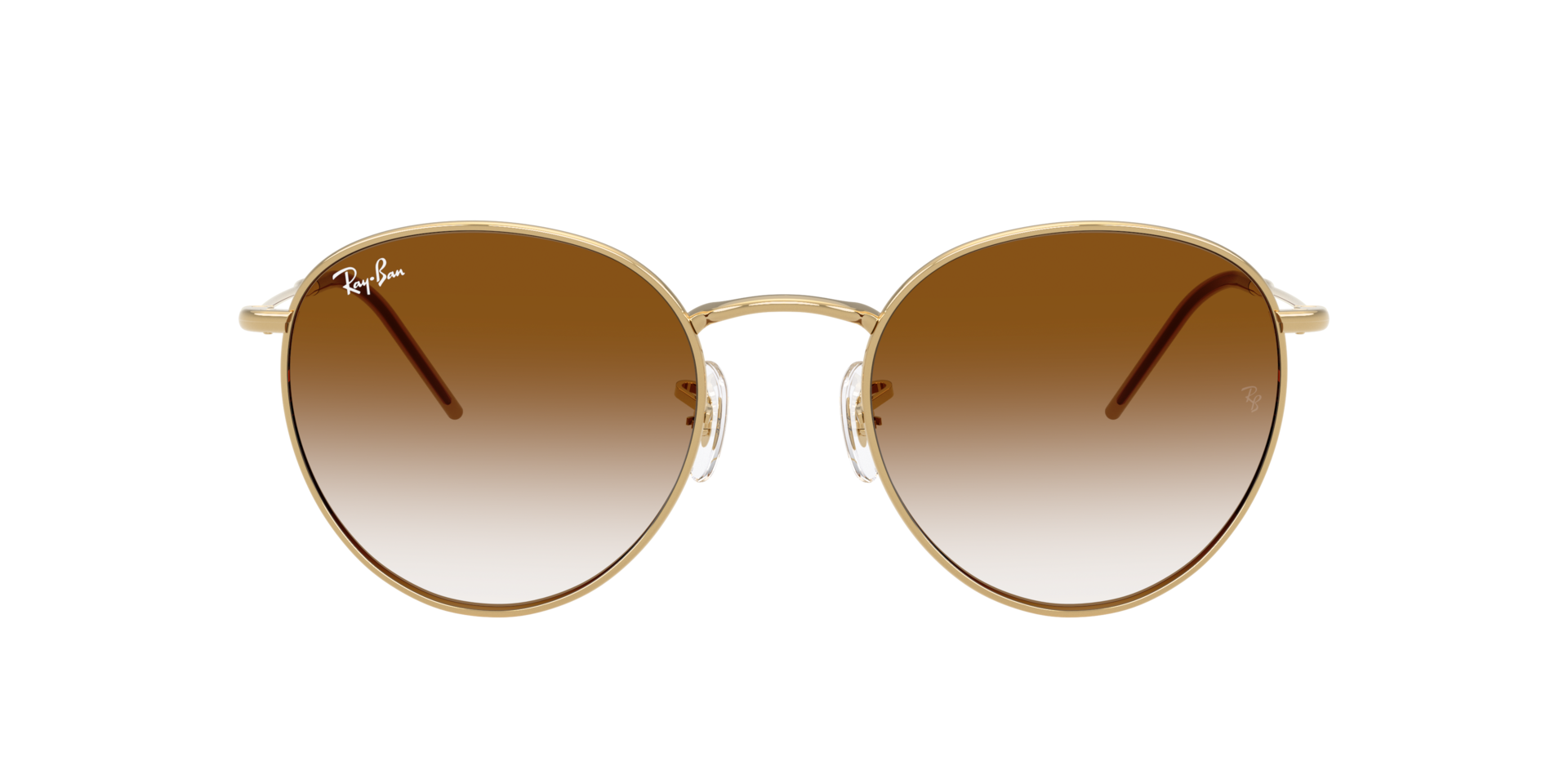 Ray-Ban Round Sunglasses in Taupe Frame with Brown Lenses 0RB3447N__004_51__STD__shad__q  main image 3