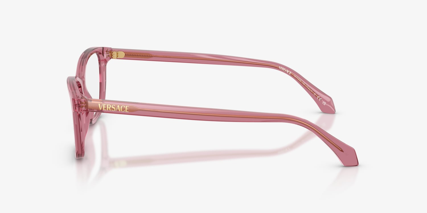Versace サングラス　ケース付き　美品　ピンク Amazon.com: Versace Woman Sunglasses Transparent Pink Frame, Light