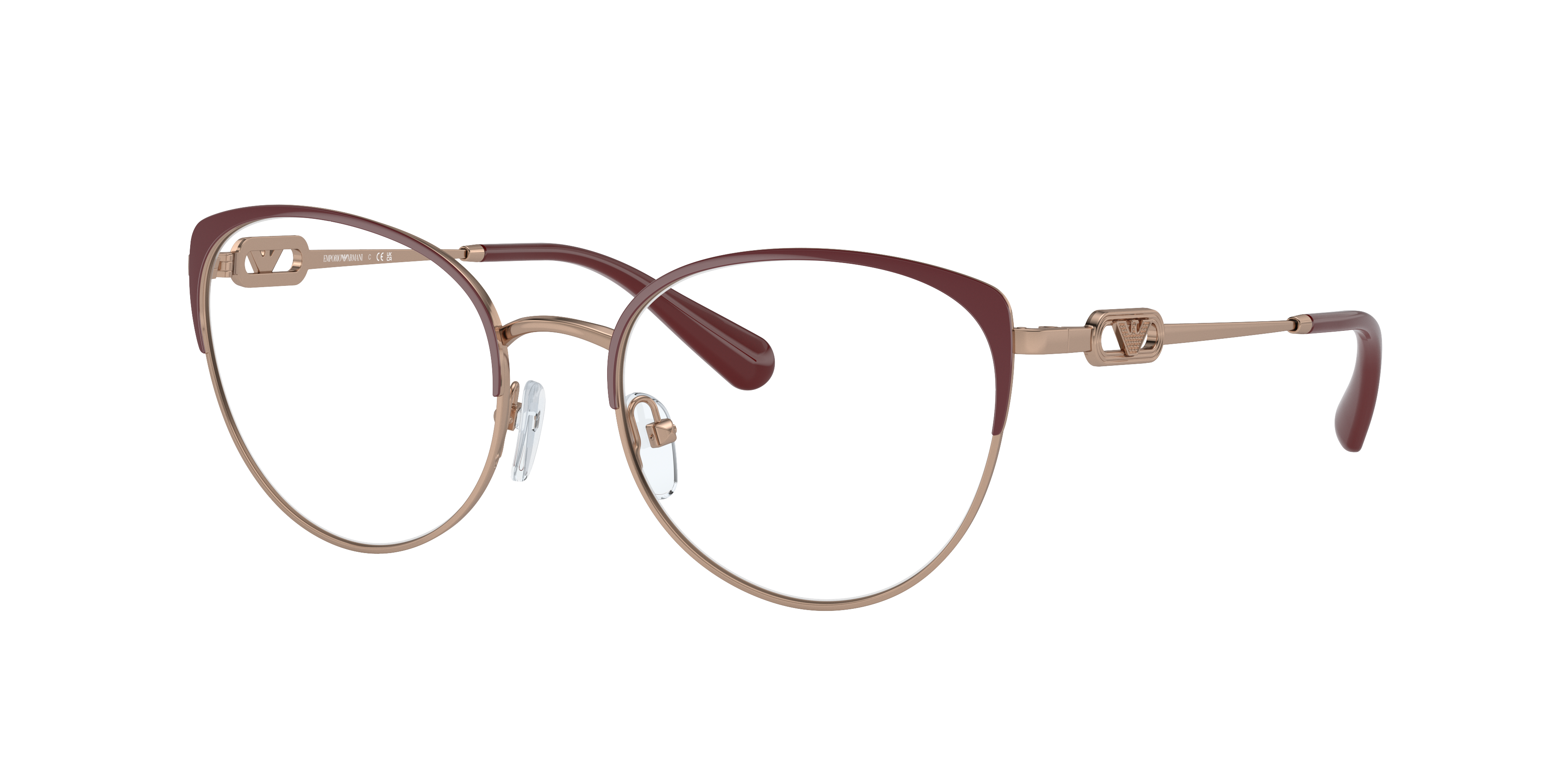 Emporio Armani Woman Shiny Rose Gold Bordeaux 224$