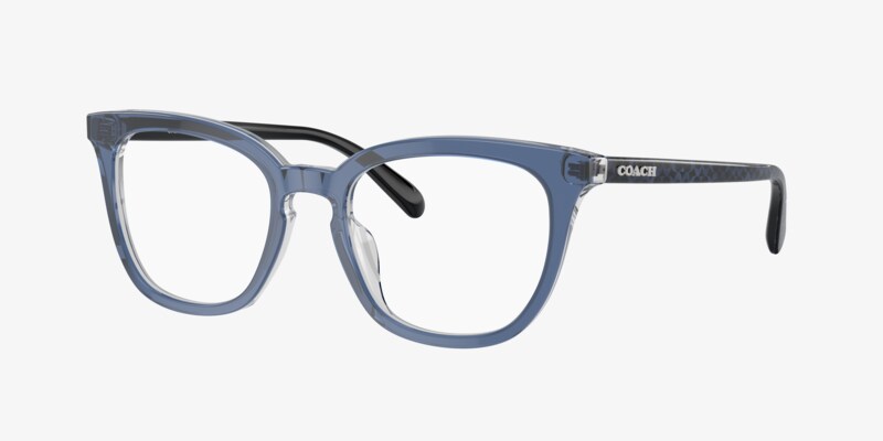 Coach EYEGLASSES HC6209U-5745-50 New with case Eyeglasses Coach HC 6209 U 5745 Black/Transparent Grey  main image 2