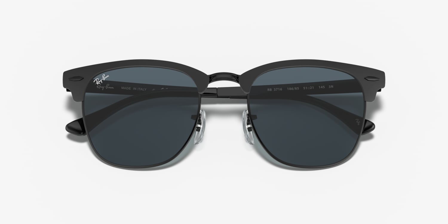 Ray-Ban 0RB3716 クラブマスターメタル Ray-Ban RB3716 Clubmaster Metal Sunglasses | LensCrafters
