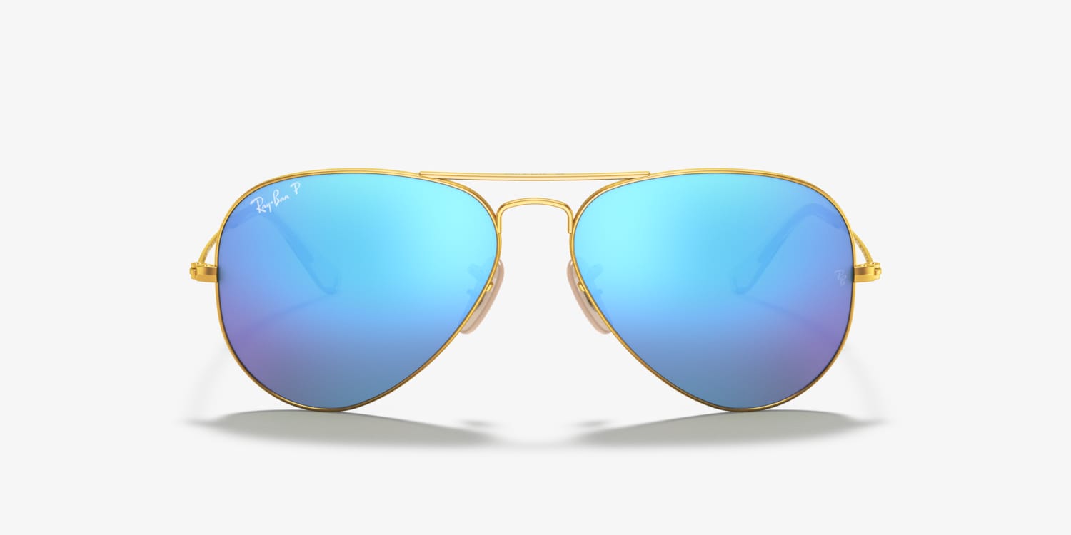 Ray-Ban RB3025 Aviator Flash Lenses Sunglasses LensCrafters