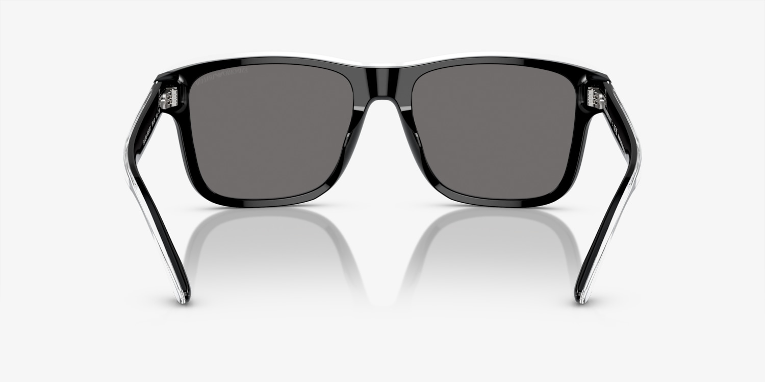 Emporio Armani OEA4058 ブラックサングラス 58mm Amazon.com: Emporio Armani Men's EA4058 Rectangular