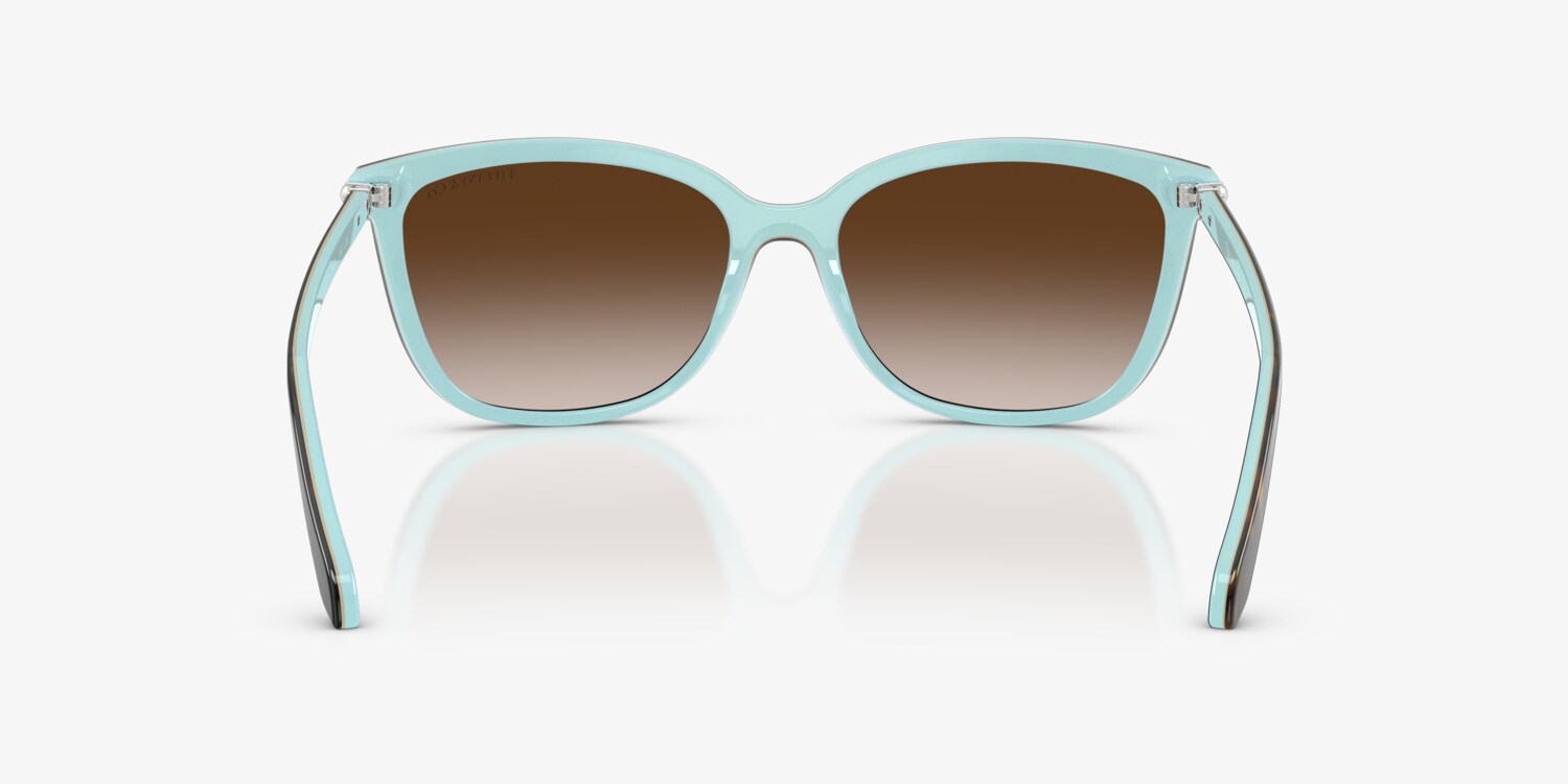 Tiffany & Co. Aria TF4105‑H‑B Sunglasses — Black/Gradient, Crystals, Pouch Tiffany & Co Sunglasses Frame Only TF4105-H-B 8134/3B Havana  main image 4