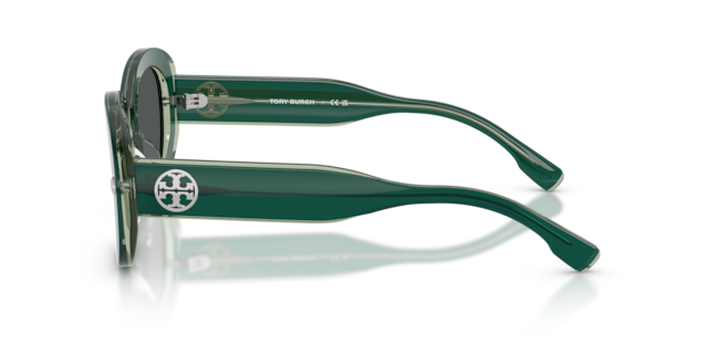 Tory Burch Woman Dark Green, Transparent Sage