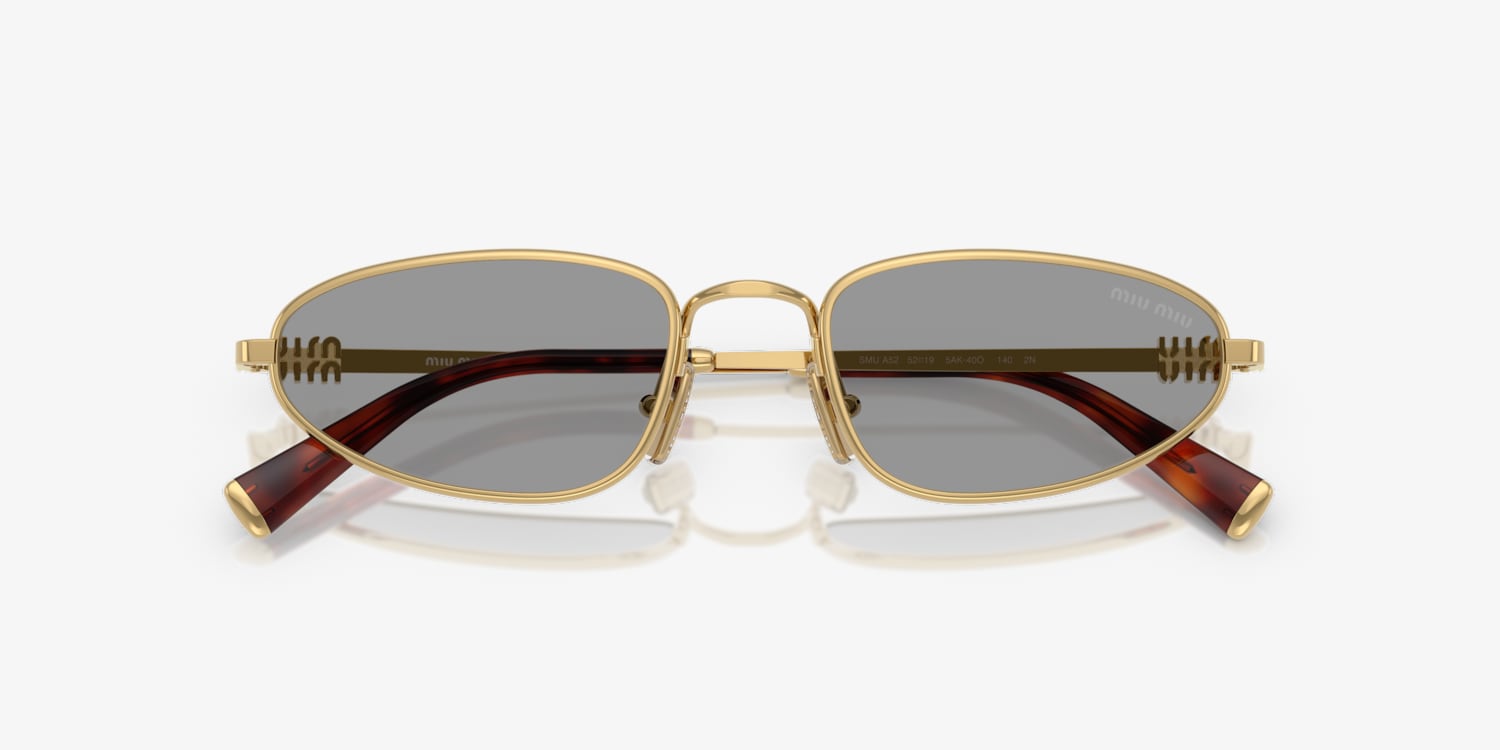M♡ Miu Miu MU 52YS L (54 - 21) with Blue lenses and Pink frame