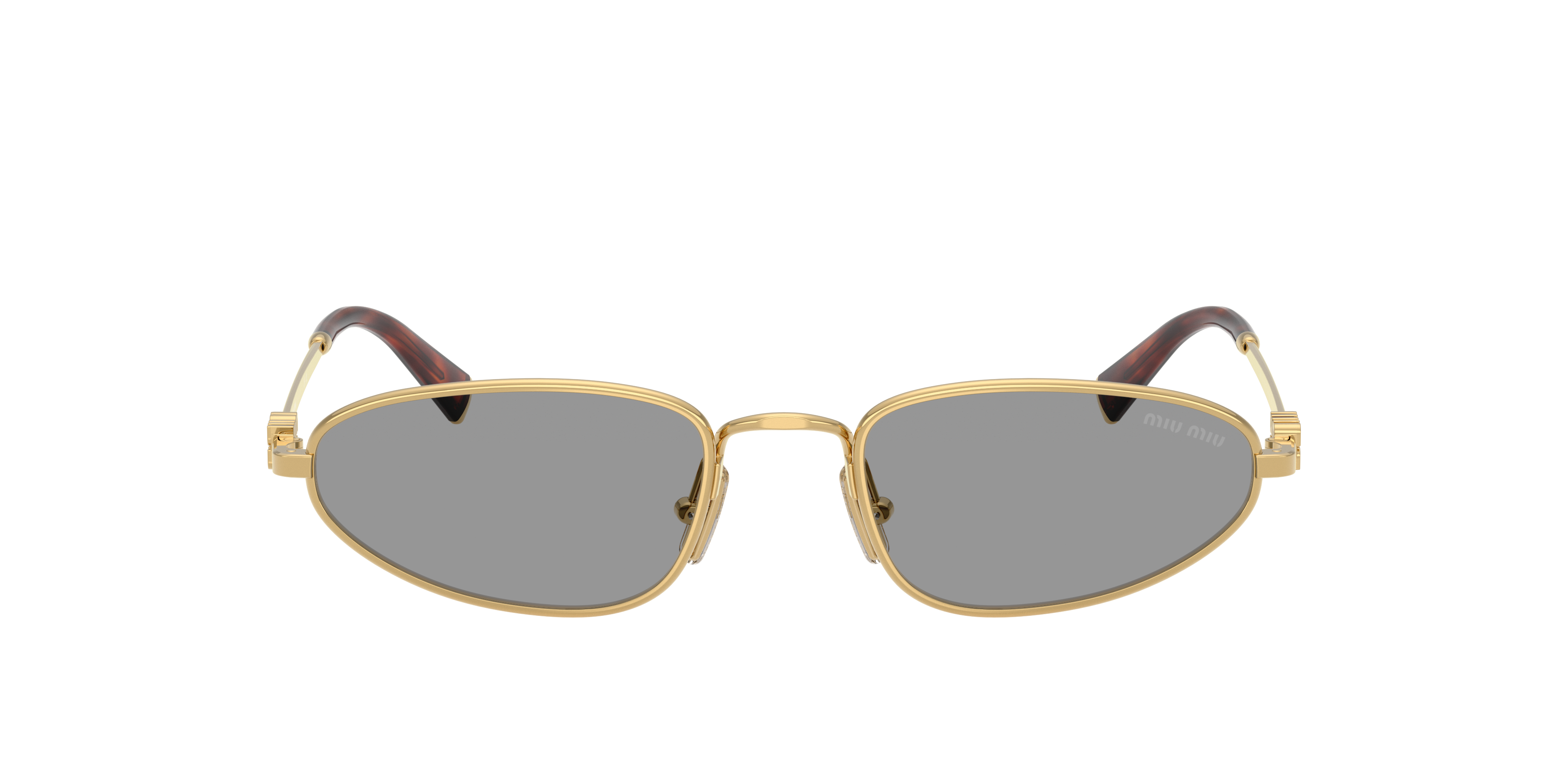 miumiu サングラス　0MU52YS Miu Miu MU 52YS L (54 - 21) with Brown lenses and Gold frame