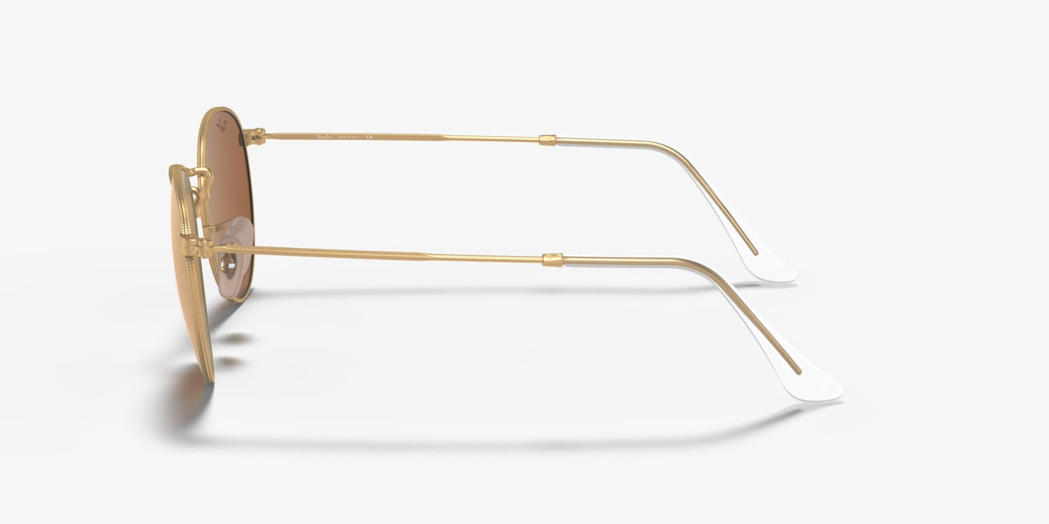 Ray-ban RB3447 “Round l Ray-Ban RB3447 Round Metal L (53 - 21) with Green lenses and