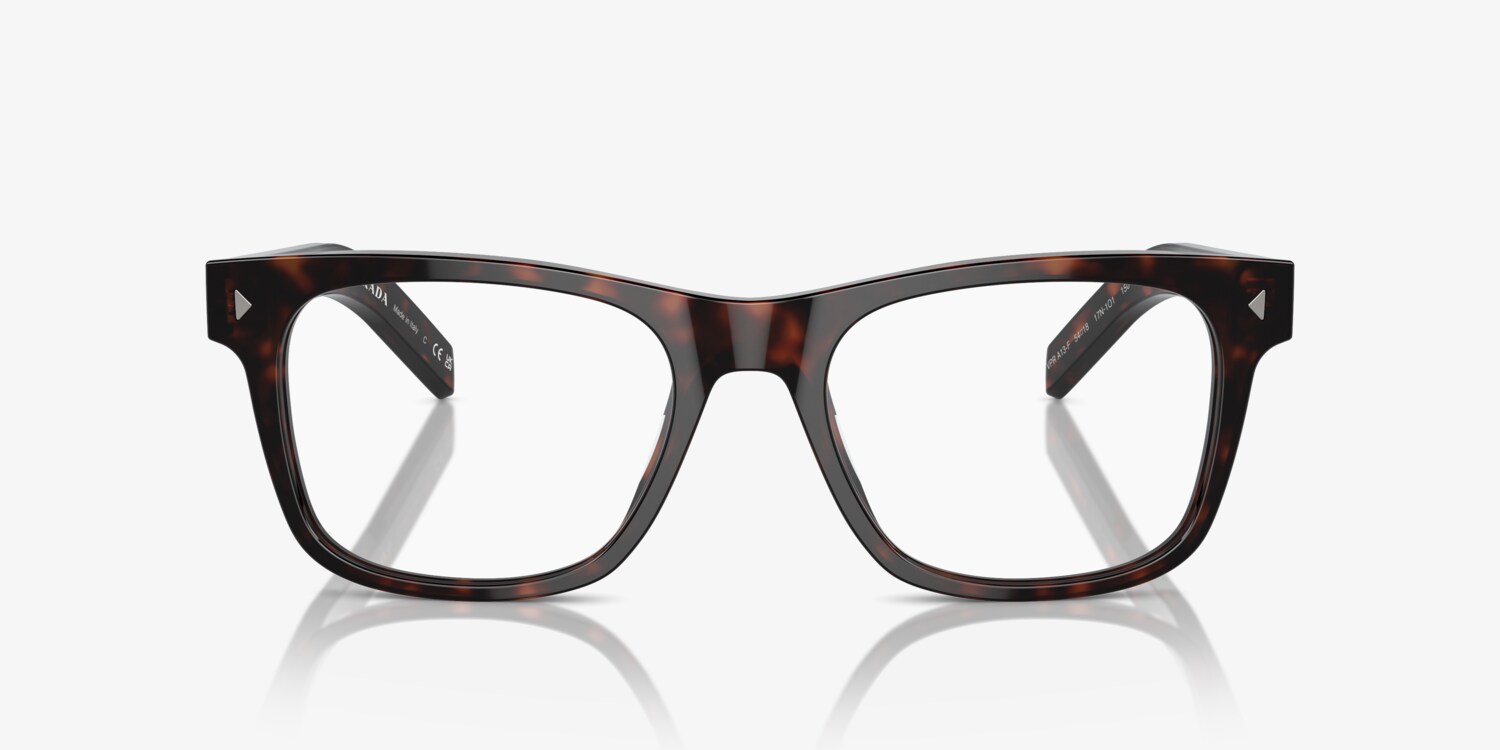 Prada PR A13V 17N1O1 Radica Tortoise Plastic Pillow Eyeglasses 52mm Prada / PR A13V / RADICA TORTOISE - Shop Glasses Online  main image 2