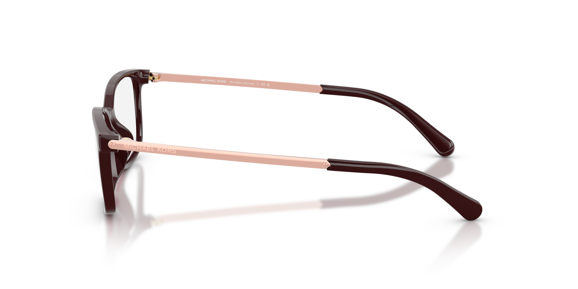 NWT WOMEN\'S MICHAEL KORS EYEGLASS FRAMES MK4060 TELLURIDE Michael Kors MK4060U TELLURIDE 3344 Burgundy Eyeglasses  main image 2
