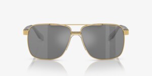 Versace Pale Gold Polarized Sunglasses! NEW! Versace 2255 1002/03 Gold Plated Lens Sunglasses - US main image 2