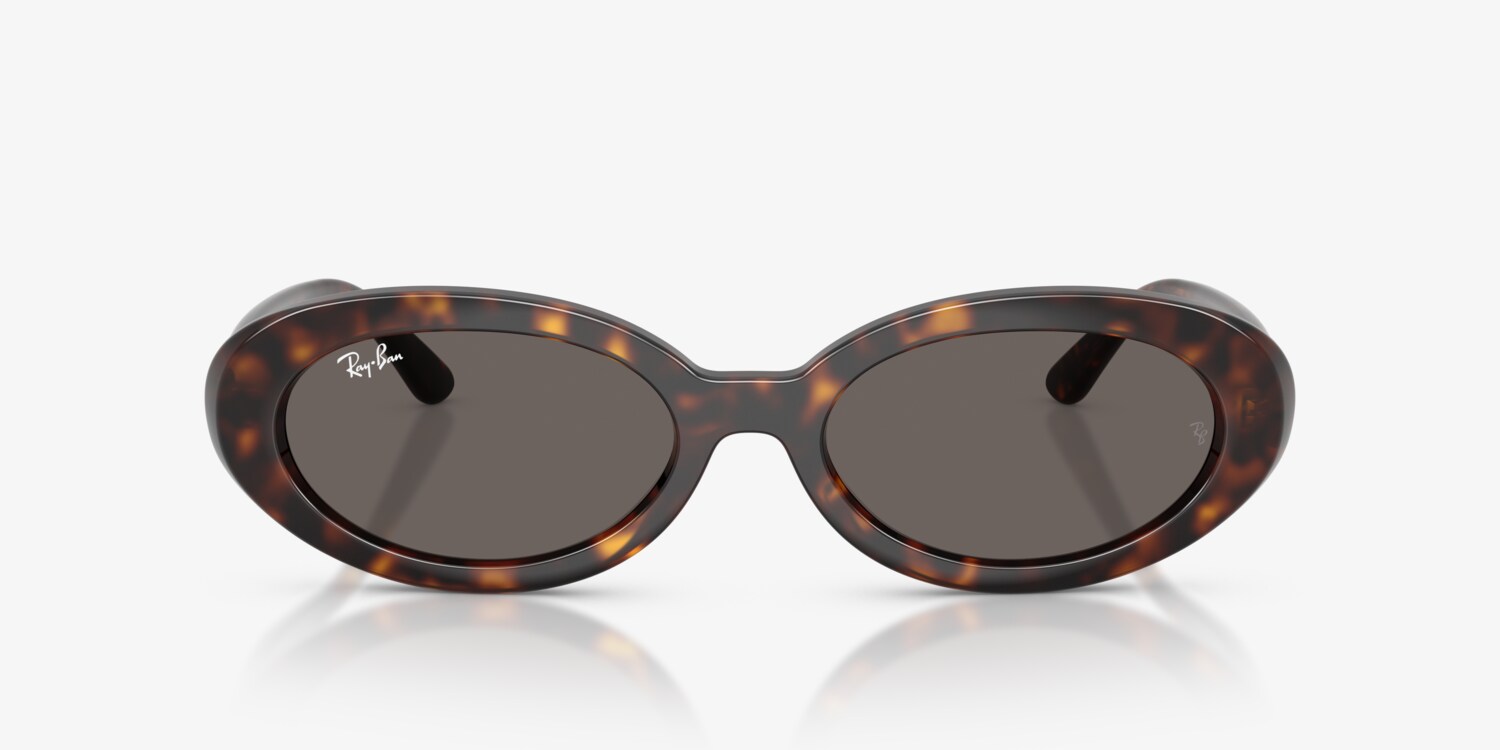 Ray-Ban Women\'s Brown Frame Oval Light Lens Sunglasses Ray-Ban Brown Oval Vintage Sunglasses for sale | eBay main image 4