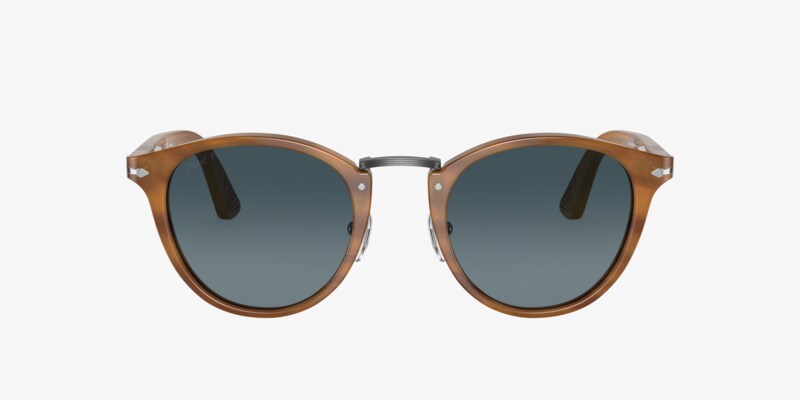 PERSOL - PO3274S round-frame folding acetate and metal sunglasses