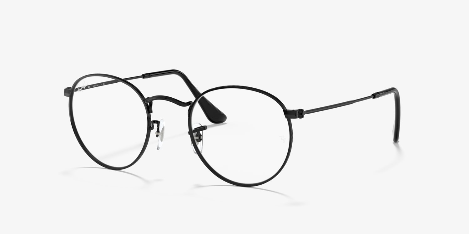 0405　両耳　3.5×21mmゴールド ROUND METAL OPTICS Eyeglasses with Havana On Gold Frame