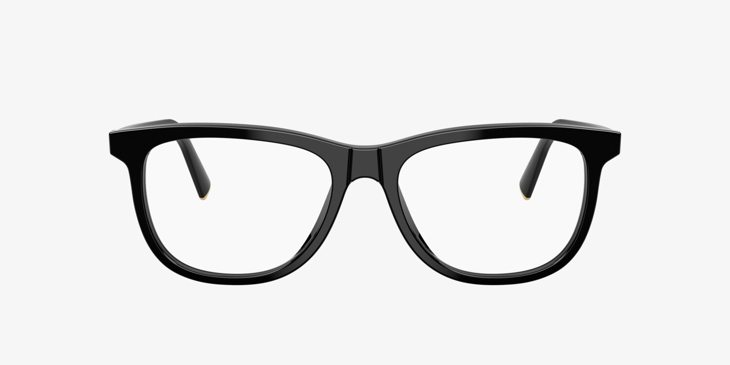 COPY - MIU MIU 61E - 1BC GLOSSY BLACK FRAME & TEMPLES CLEAR LENSES OEMNEW AUTHE… Miu Miu MU 01YV Eyeglasses | LensCrafters main image 3