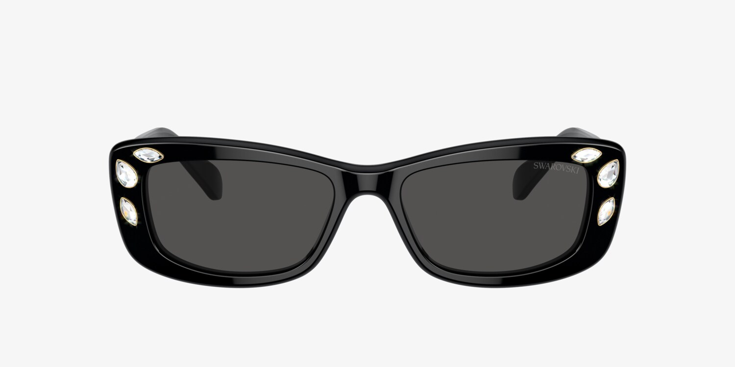 Swarovski Ava SK0008 01B black sunglasses Swarovski SK6008 Sunglasses | LensCrafters main image 2
