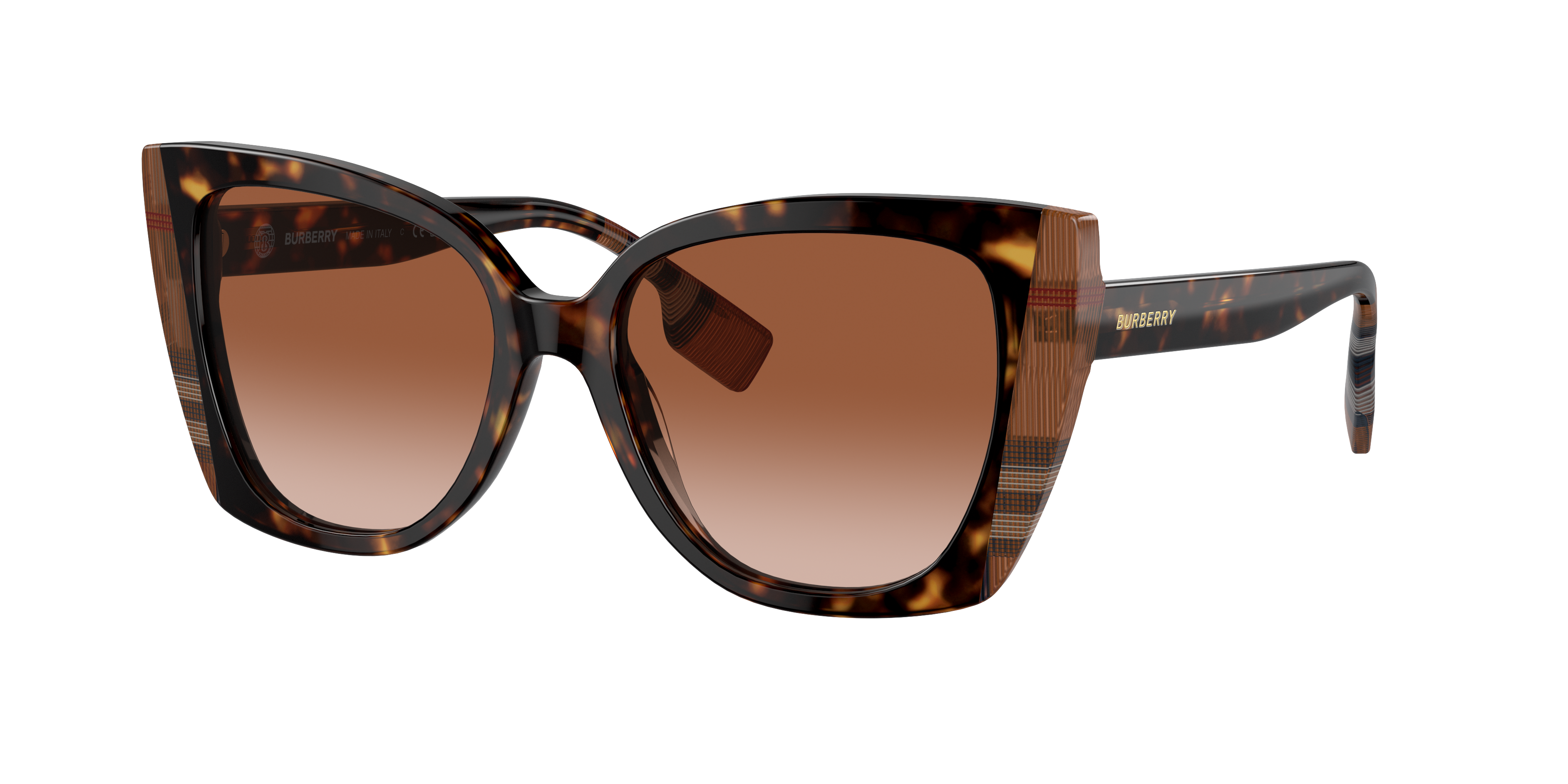 済　BURBERRY オレンジ サングラス 付属品付き Burberry BE4393 Meryl Sunglasses | LensCrafters