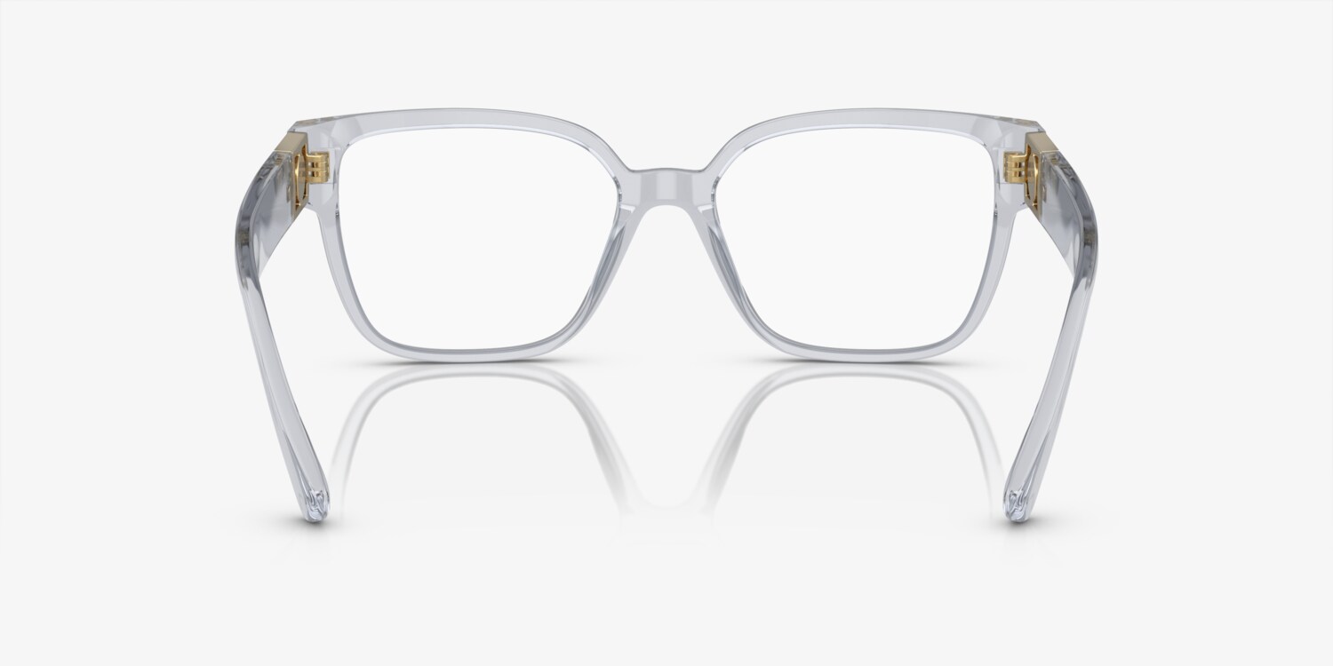 NEW VERSACE SQUARE EYEGLASSES VE3329B 5305 GREY CLEAR MOD 3329B 5305 EYEWEAR Versace VE3329B 5305 Transparent Grey Eyeglasses for Woman  main image 2