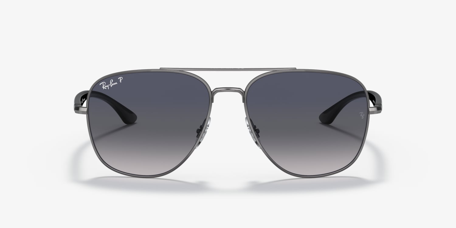 現行品✨Ray Ban AVIATOR GRADIENT sunglasses Ray Ban RB8301 Carbon Fiber Gunmetal Brown Gradient