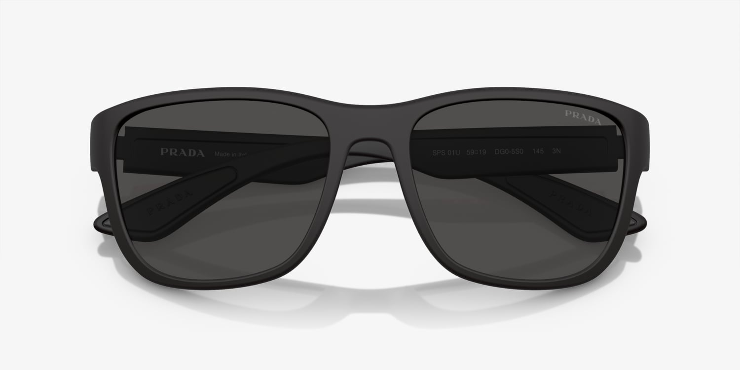 小物 PRADA l Half-Lim Sunglasse Prada PR 10ZS L (54 - 20) with Grey lenses and Black frame