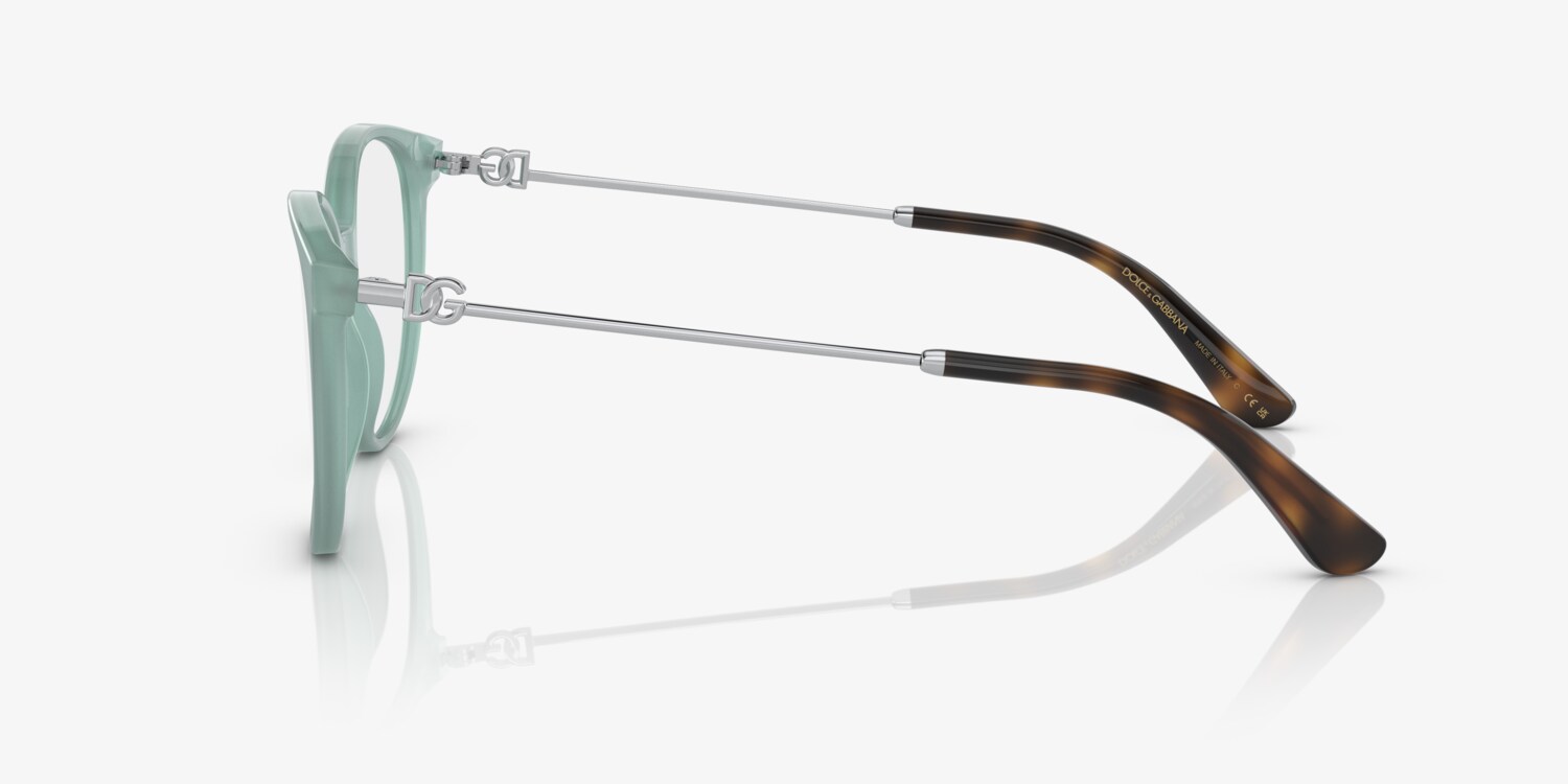 Dolce & Gabbana DD02334063D Eyeglass Frames Aqua Green DG Logo Rx Frames Only Dolce&Gabbana Women Green Eyeglass Frames for sale | eBay main image 4