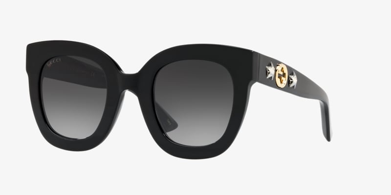 GUCCI サングラス　フローラ GG1527S 54 Oval Frame Sunglasses | Black – Parlour X